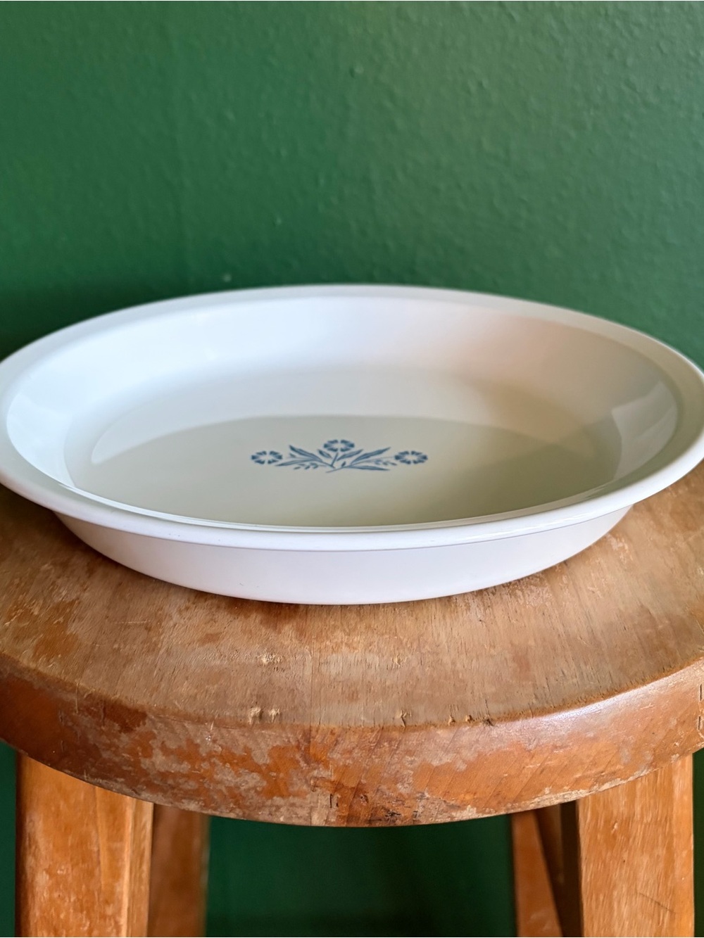 Vintage Corning Blue Cornflower 9" pie plate